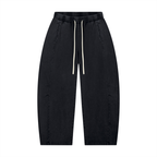 Unisex Mineral Wash Barrel Leg Pants