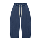 Unisex Mineral Wash Barrel Leg Pants