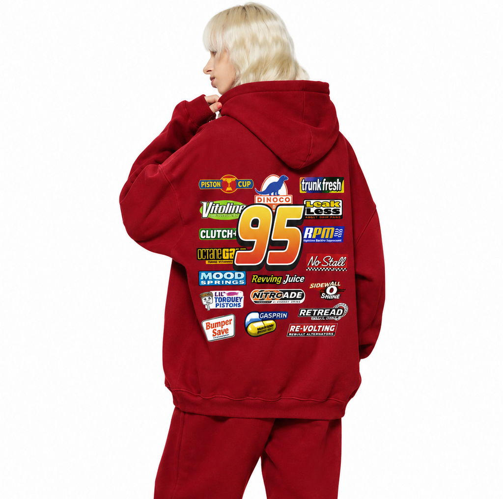 Mcqueen Fleeced Hoodie